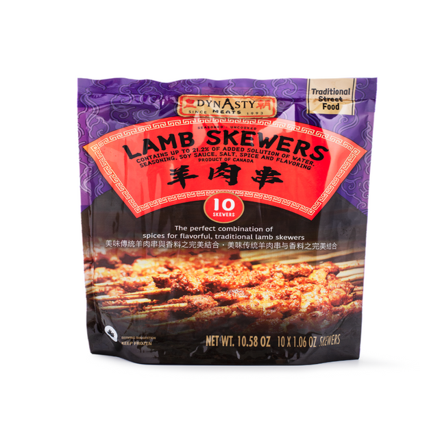 FROZEN ASIAN LAMB SKEWERS DYNASTY