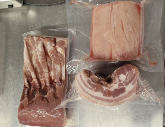 FROZEN RIND ON PORK BELLY